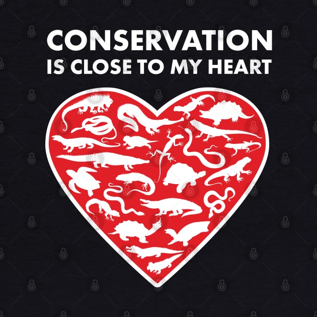 Reptiles Conservation Heart by Peppermint Narwhal